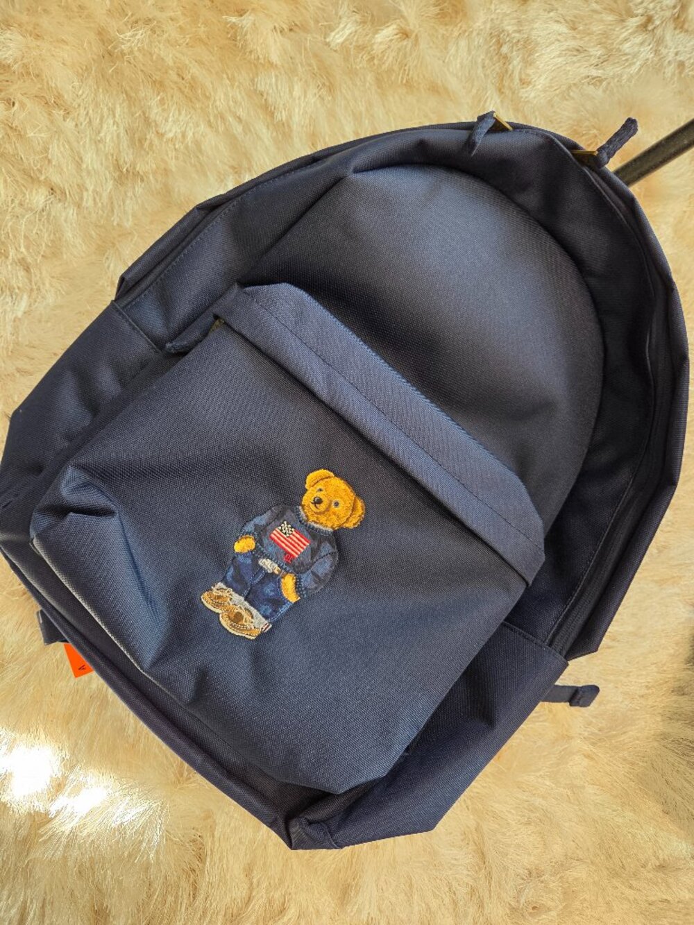 Polo Ralph Lauren Polo Bear Backpack Zip Blue School Travel